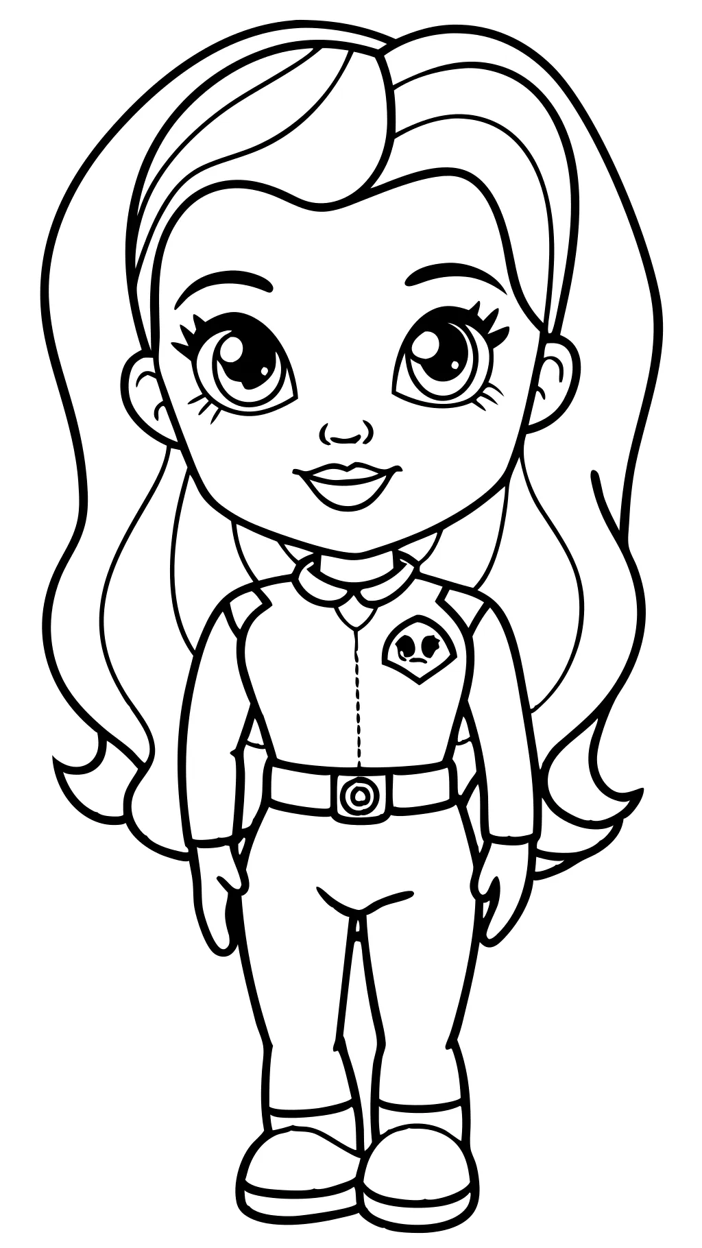 coloriage de Barbie mignonne imprimable